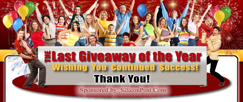Last Giveaway of the Year :: WELCOME!