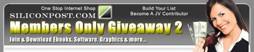 Members Only Giveaway 2 :: Welcome!
